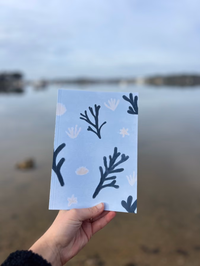 Carnet de notes A5 illustré - "Iodé", Vue principale du produit