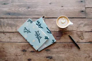 Carnet de notes A5 illustré - "Iodé", Vue lifestyle du produit